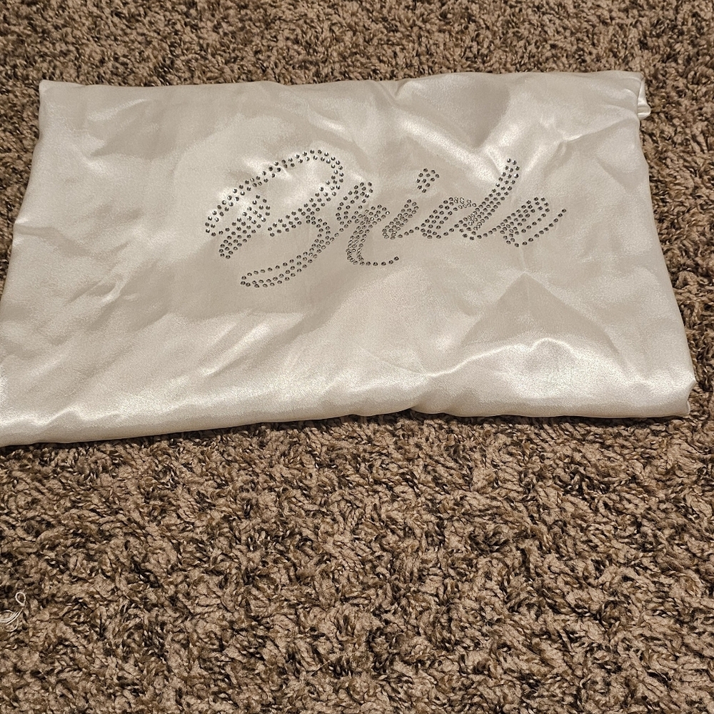White Bride Satin Robe